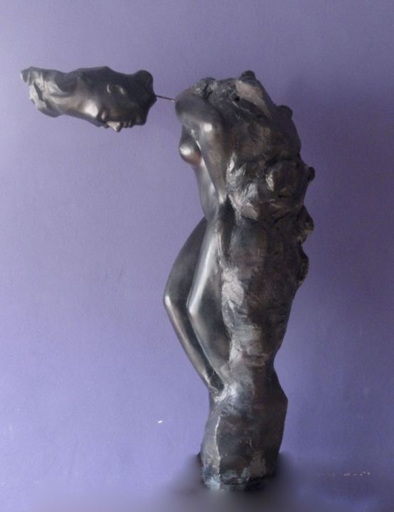 Sculpture intitulée "DOPO L' AMEN" par Gianni  Giovanni Villa, Œuvre d'art originale