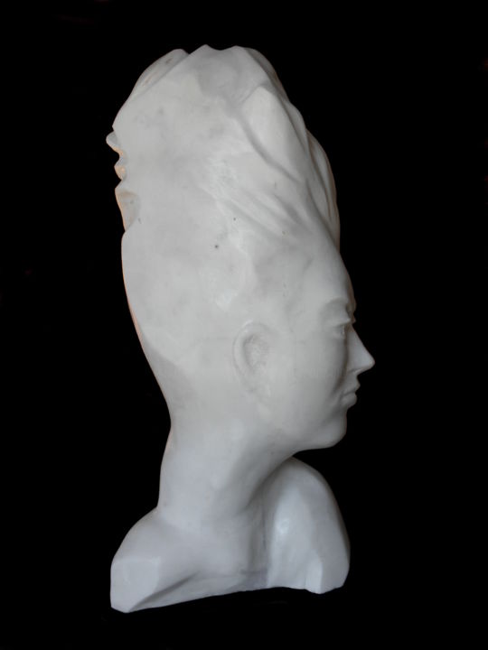 Sculpture intitulée "VANITA' (eva)" par Gianni  Giovanni Villa, Œuvre d'art originale, Pierre