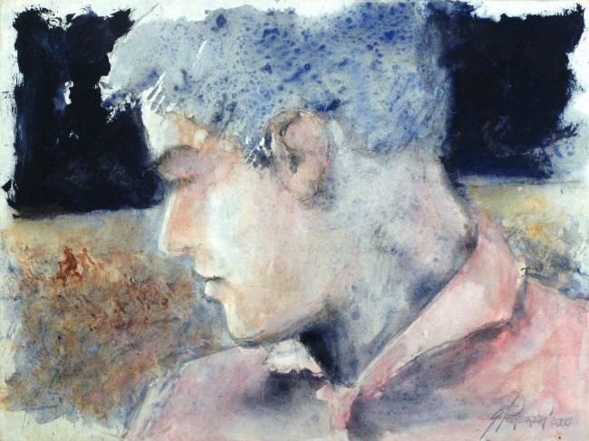 Pittura intitolato "Guardando" da Gianni Pedrazzi, Opera d'arte originale