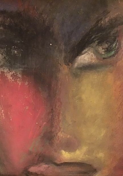 Peinture intitulée "Lueur" par Gid Artiste Montmartre, Œuvre d'art originale, Pastel