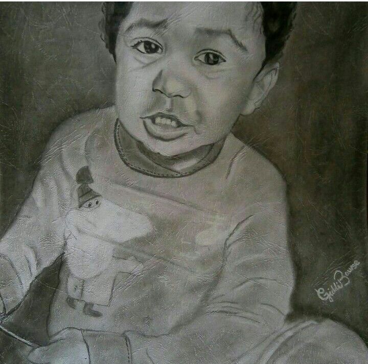 Dessin intitulée "Don't cry" par Giddibawse, Œuvre d'art originale, Crayon