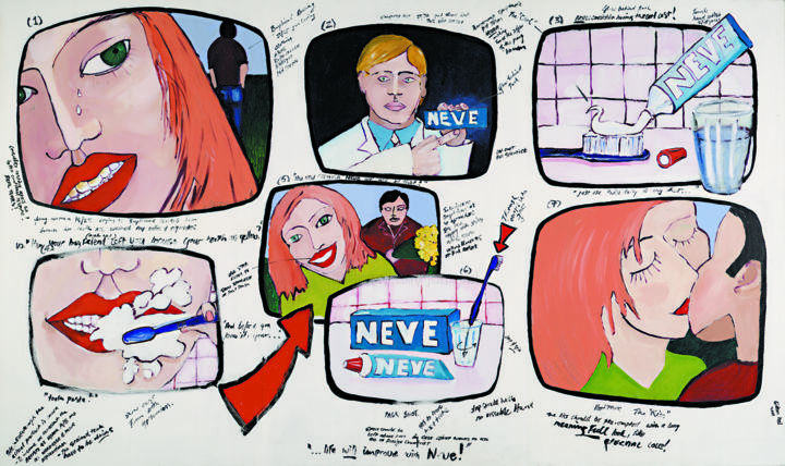 Painting titled "Storyboards: Neve T…" by Gideon Nel, Original Artwork, Acrylic