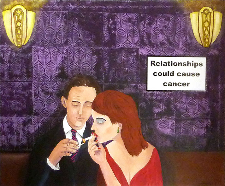 Painting titled "Relationships, Gove…" by Gideon Nel, Original Artwork, Acrylic