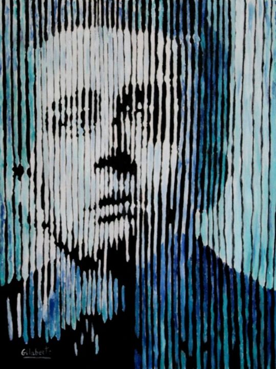 Pintura titulada "jamesdean11.jpg" por Mercedes Gilaberte, Obra de arte original, Oleo