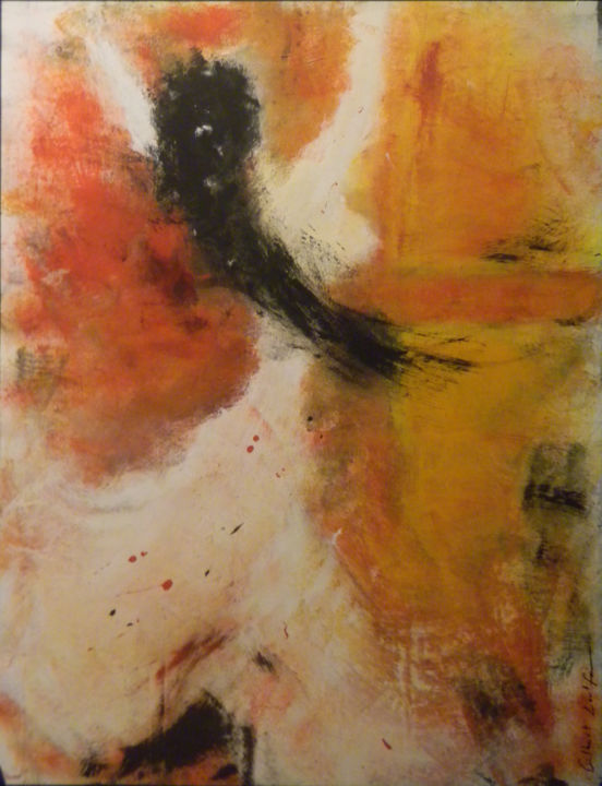 Painting titled "belly dancer" by Gilbert Loutfi, Original Artwork, Acrylic