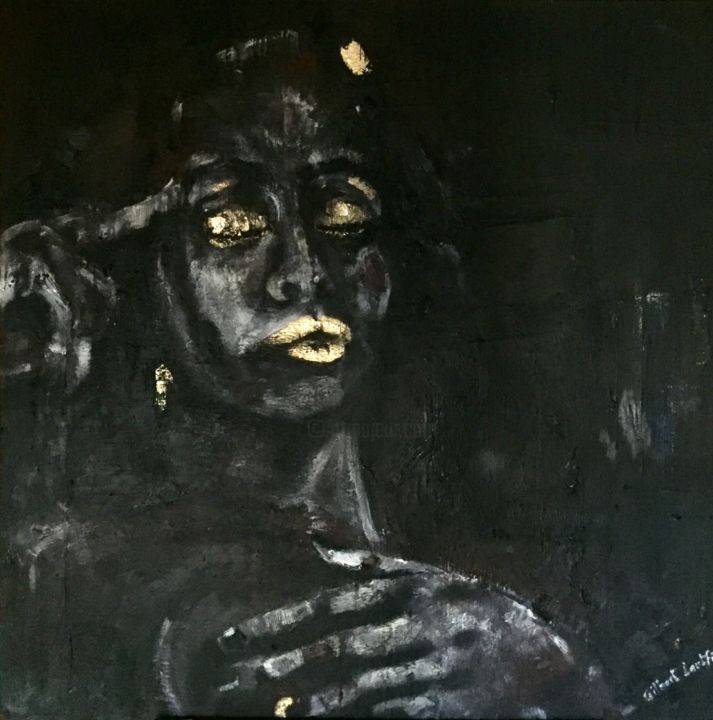 Schilderij getiteld "the mistress" door Gilbert Loutfi, Origineel Kunstwerk, Olie