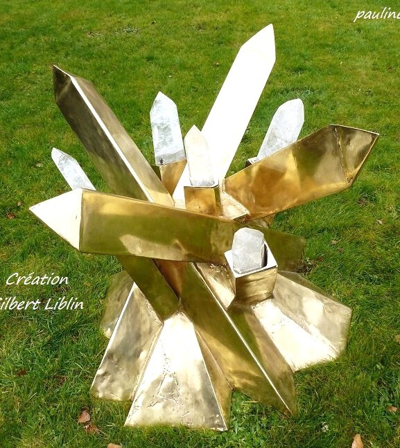 Design titled "Table-cristal" by Gilbert Liblin, Original Artwork, Metals