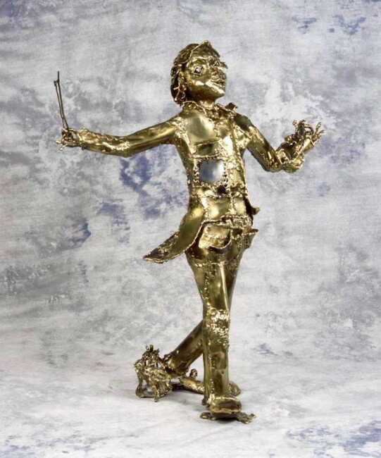 Sculpture titled "Chef d' orchestre d…" by Gilbert Liblin, Original Artwork