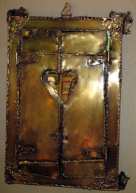 Design intitulada "Miroir-coeur" por Gilbert Liblin, Obras de arte originais