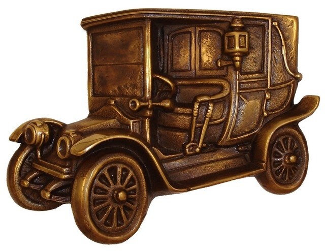 Sculpture titled "TAXI de la MARNE -…" by Gilbert Liblin, Original Artwork, Metals