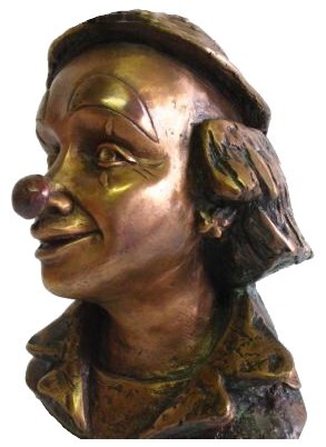 Escultura intitulada "Clown de PONT-AVEN" por Gilbert Liblin, Obras de arte originais, Metais