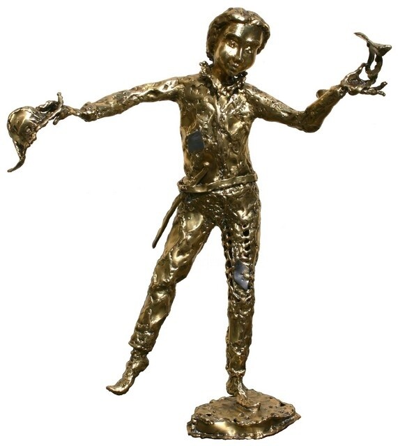 Sculpture titled "ARLEQUIN" by Gilbert Liblin, Original Artwork, Metals