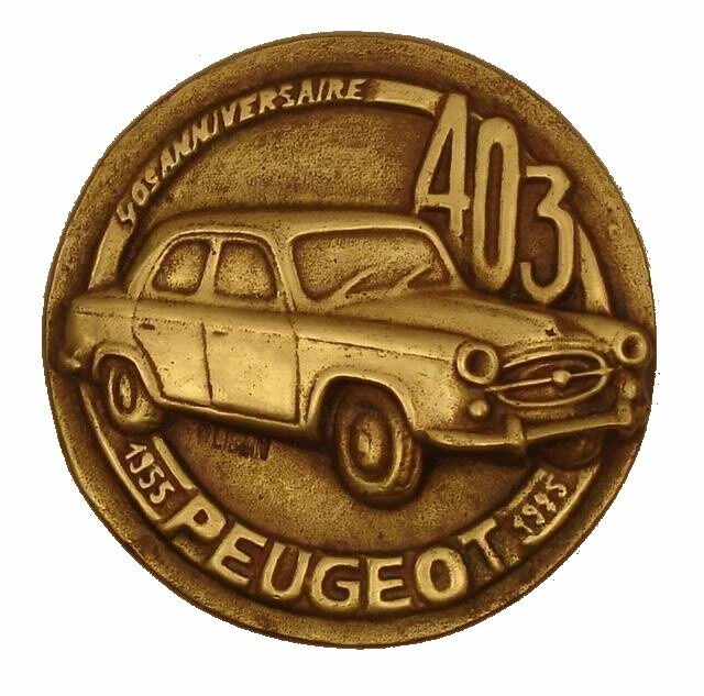 Sculpture titled "PEUGEOT 403." by Gilbert Liblin, Original Artwork, Metals