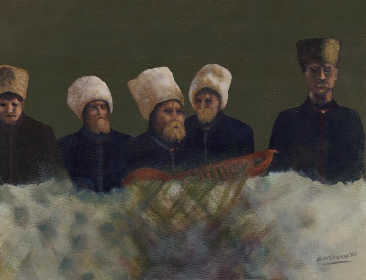 Peinture intitulée "Les musiciens" par Gilbert Ovtcharenko, Œuvre d'art originale, Acrylique Monté sur Châssis en bois
