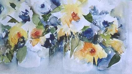 Peinture intitulée "watercolor" par Gilberte Vermeulen, Œuvre d'art originale,
