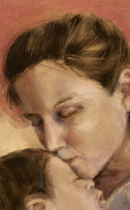 Digital Arts titled "Motherhood" by Gilberto De Martino, Original Artwork, Digital Painting