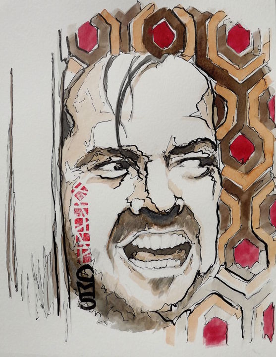 Drawing titled "Jack Torrance - The…" by Gilberto Marques, Original Artwork