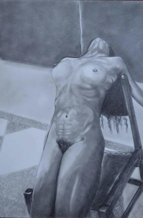 Pittura intitolato "Desnudo" da Gilberto Ramirez Garzon, Opera d'arte originale, Pastello