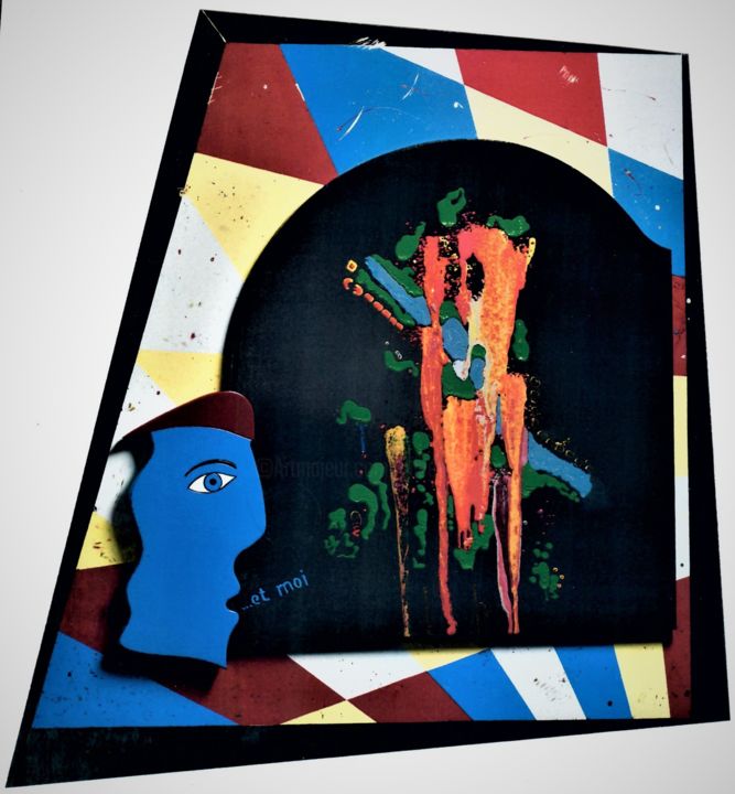 Peinture intitulée "" MirOir ... et mOi…" par Gil'Ber Pautler, Œuvre d'art originale, Acrylique