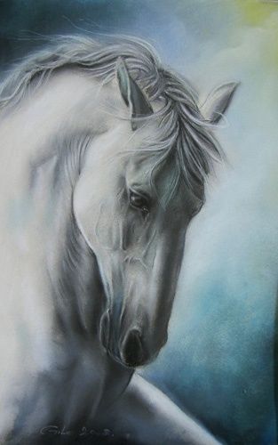 Painting titled "Elegance" by Gile, Original Artwork, Oil