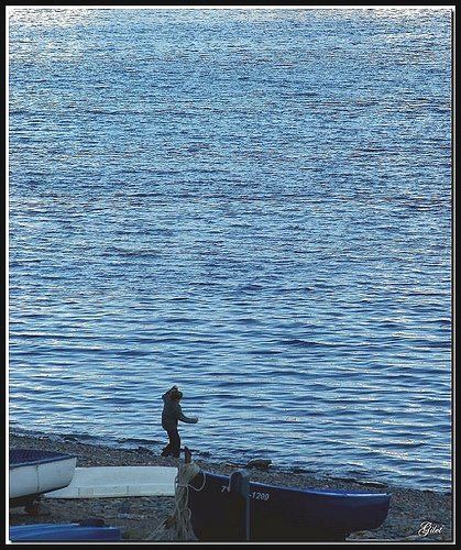 Photographie intitulée "PEDRES A L'AIGUA" par Gilet, Œuvre d'art originale