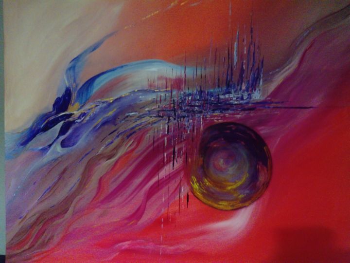 Painting titled "Rêve" by Giliola Popescu, Original Artwork, Acrylic