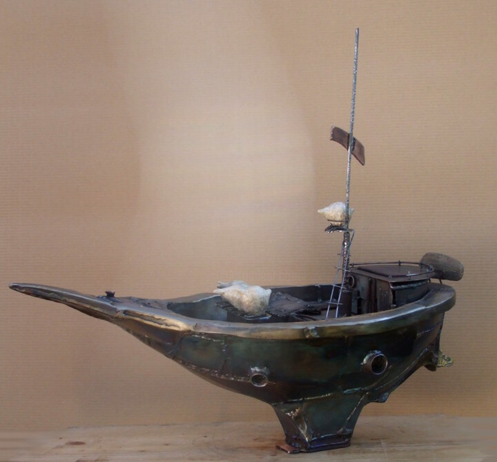 Sculpture titled "nave va" by Gilles Bonnin, Original Artwork