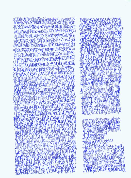 Dessin intitulée "texte.jpg" par Gilles De Roquefeuil, Œuvre d'art originale
