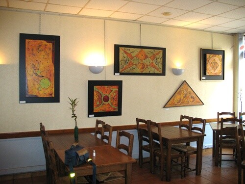 Pintura intitulada "Restaurant Part Dieu" por Gilles Fraysse, Obras de arte originais