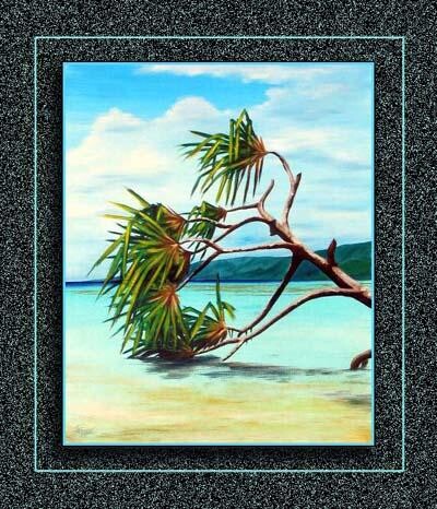 Painting titled "PANDANUS / HINANO" by Gilles Fraysse, Original Artwork