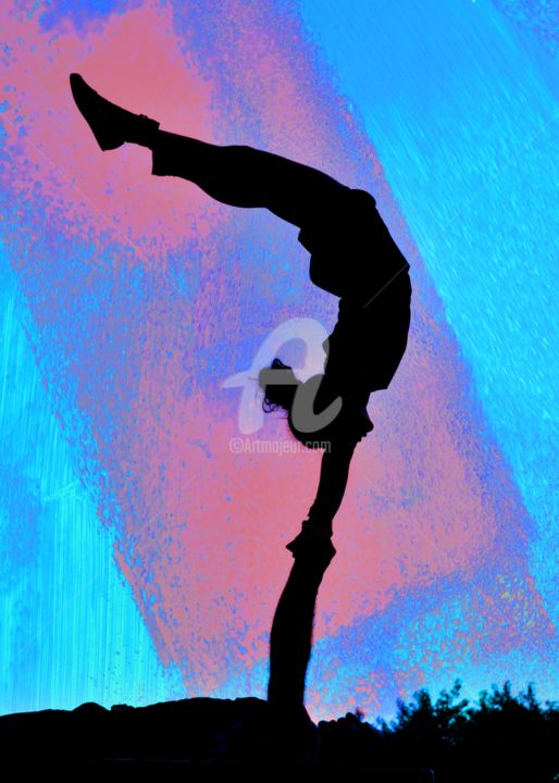 Digital Arts titled "Acrobats" by Gilles Larbi, Original Artwork, Photo Montage