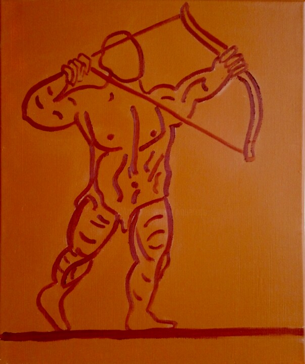Peinture intitulée "Design For Archer" par Gilles Piquereau, Œuvre d'art originale, Huile