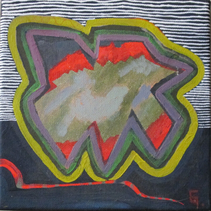 Peinture intitulée "Détail-sainte-victo…" par Gilles Quere, Œuvre d'art originale, Acrylique