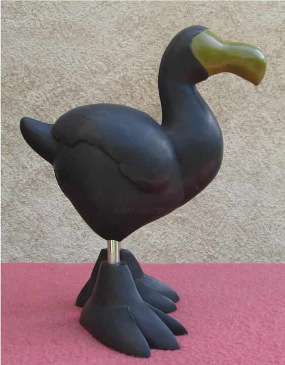Scultura intitolato "Dodo" da Gilles Quere, Opera d'arte originale, Argilla polimerica