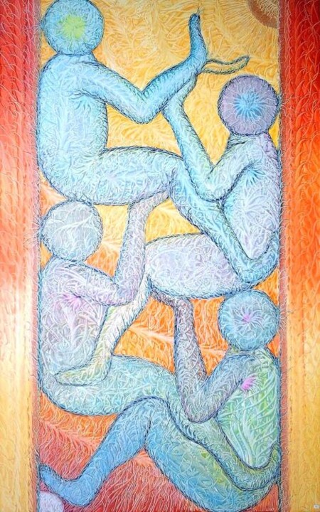 Peinture intitulée "contournement de mi…" par Gilles Renard, Œuvre d'art originale