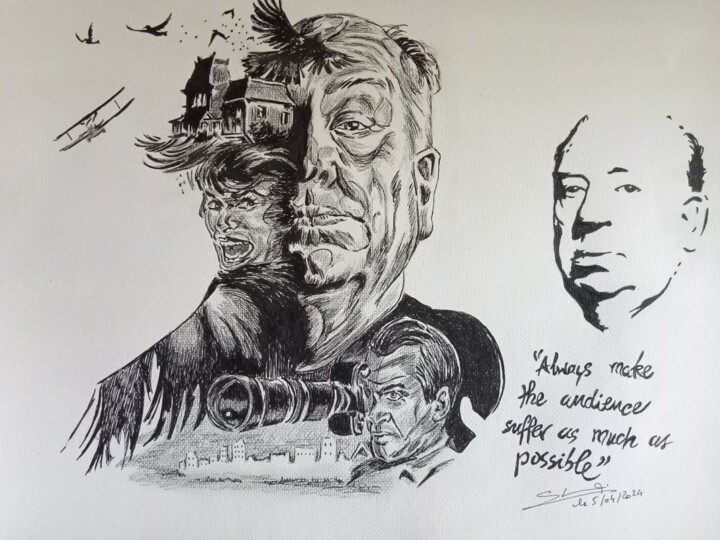 Drawing titled "Illustration du réa…" by Gilles Staub (LeCrayonAgile), Original Artwork, Pencil