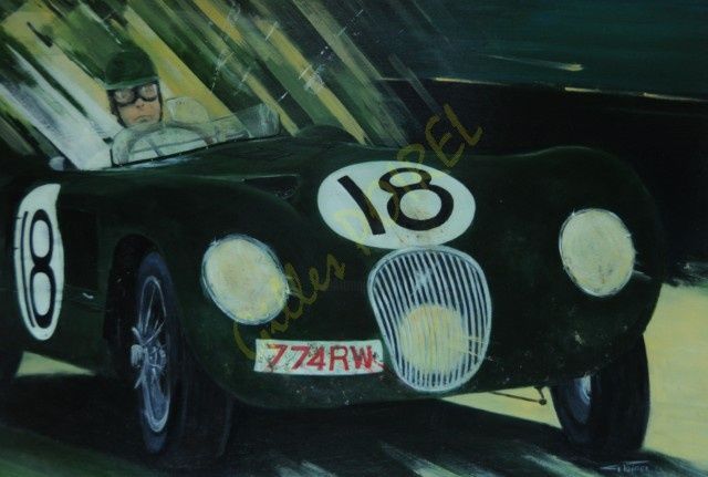 Peinture intitulée "24HEURES DU MANS 19…" par Gilles Poirel, Œuvre d'art originale