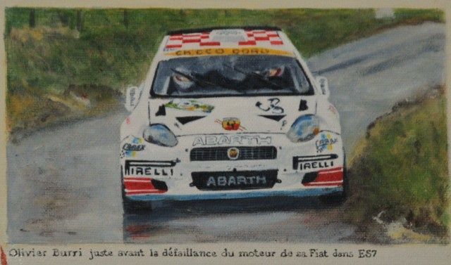 Peinture intitulée "RALLYE DU GIER 2009…" par Gilles Poirel, Œuvre d'art originale