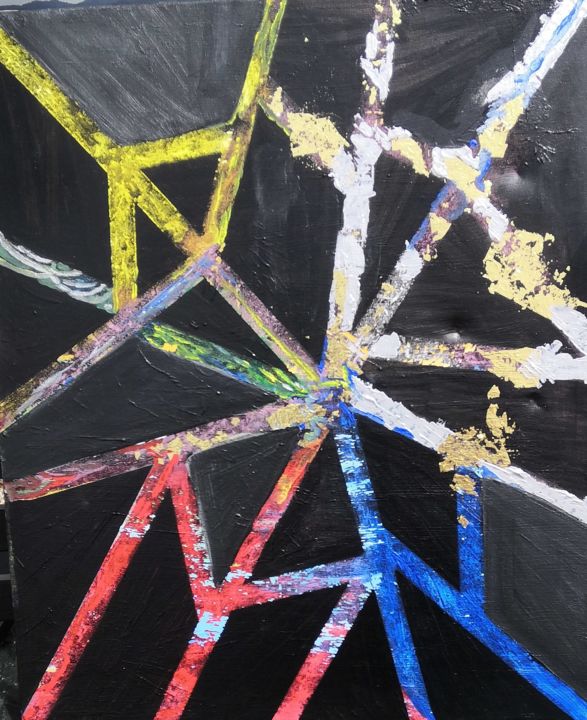 Peinture intitulée "Lazer" par Gils Pascalon De Saint Marc, Œuvre d'art originale, Acrylique