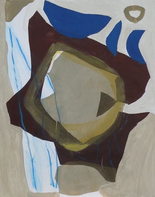 Peinture intitulée "Collage 19.2011" par Gimalac, Œuvre d'art originale, Huile