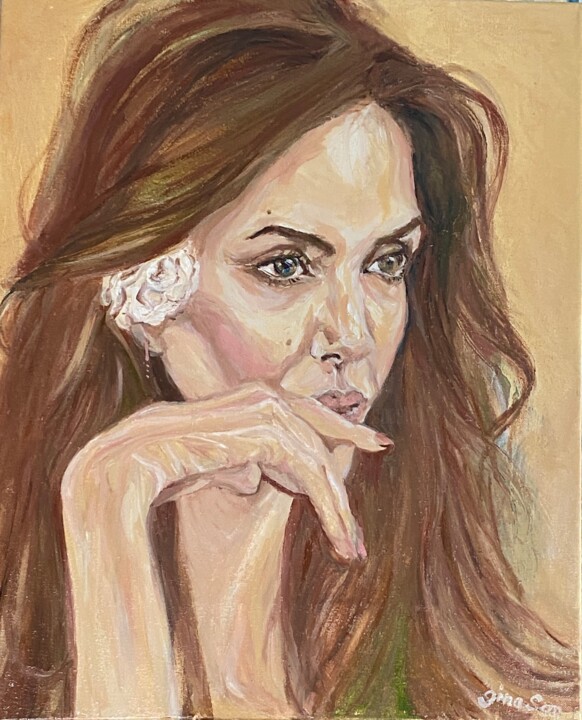 Pintura intitulada "Jolie Ambition" por Gina Son, Obras de arte originais, Óleo