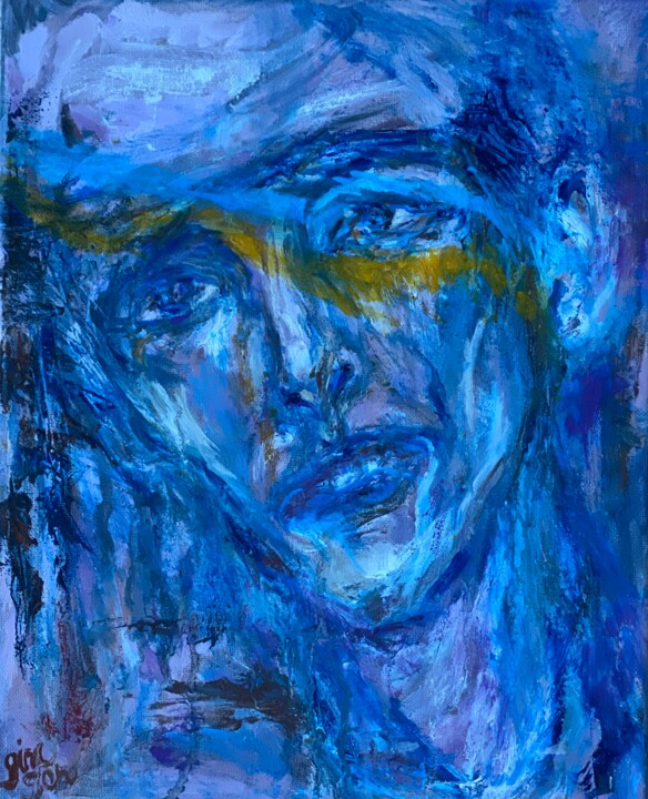 Картина под названием "Courage of Ukraine…" - Gina Son, Подлинное произведение искусства, Масло