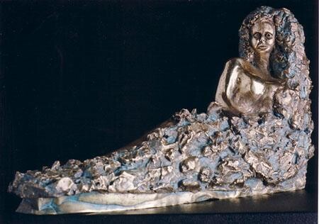 Scultura intitolato "La bella" da Gioba, Opera d'arte originale, Colaggio