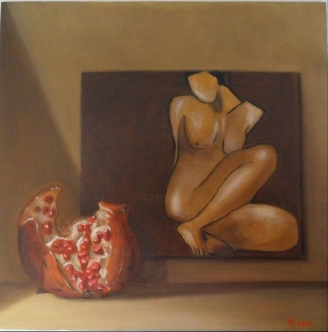 Peinture intitulée "Il pittore e la mod…" par Giovanni Casamassima, Œuvre d'art originale