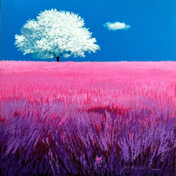 Painting titled "Fiori di Provenza" by Gio Mondelli, Original Art, Acrylic