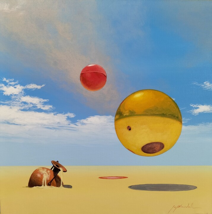 Painting titled "Polvere del deserto" by Gio Mondelli, Original Artwork, Acrylic