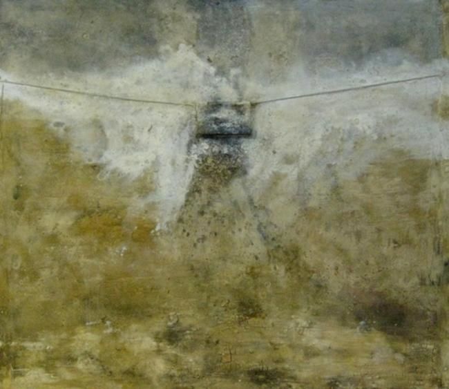 Painting titled "A Bolaño" by Giordano Vaquero Campo, Original Artwork, Oil