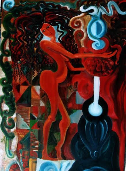 Pittura intitolato "Fonte" da Giorgio Angelo Croce, Opera d'arte originale,