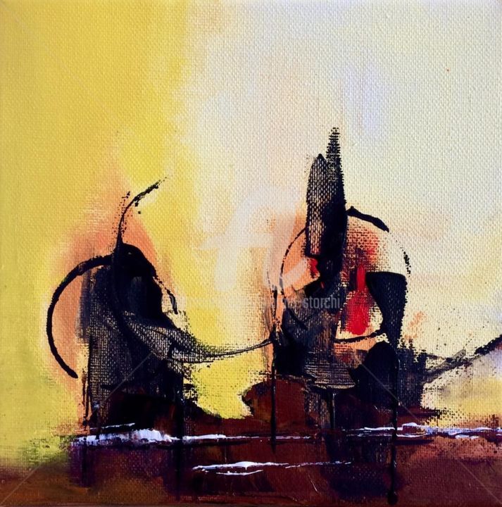 Peinture intitulée "Il viaggio" par Giorgio Storchi, Œuvre d'art originale, Acrylique