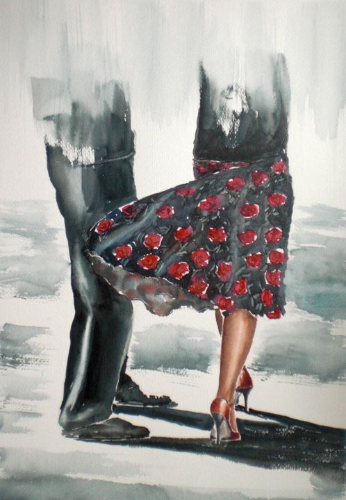 Painting titled "let's dance" by Giorgio Gosti, Original Artwork